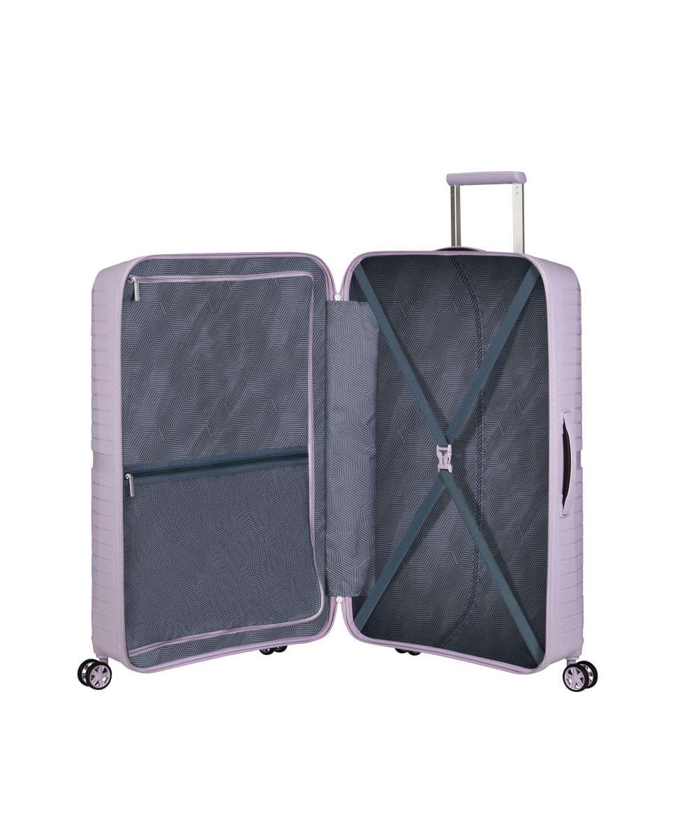 Mala de Viagem Grande Airconic 77cm 4 Rodas Lilás 101L Rosa-2