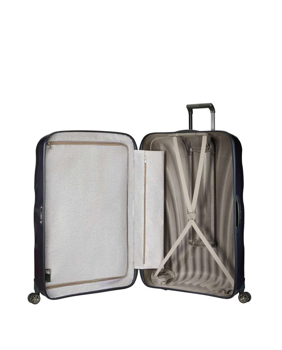 Mala de viagem extragrande C-Lite 86cm 4 rodas azul 144L Azul-2