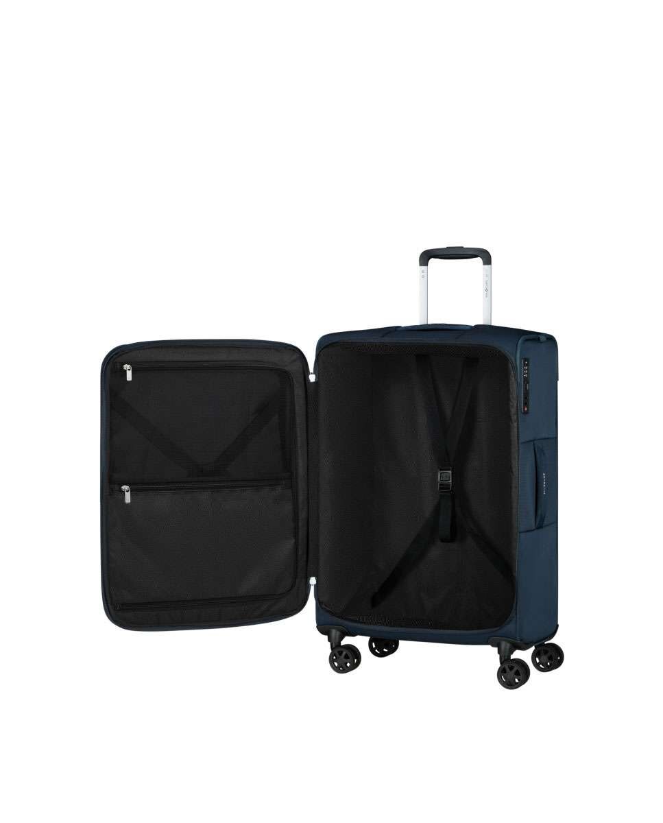 Mala de viagem média Urbify 68cm 4 rodas expansível azul marinho 68L Azul-2