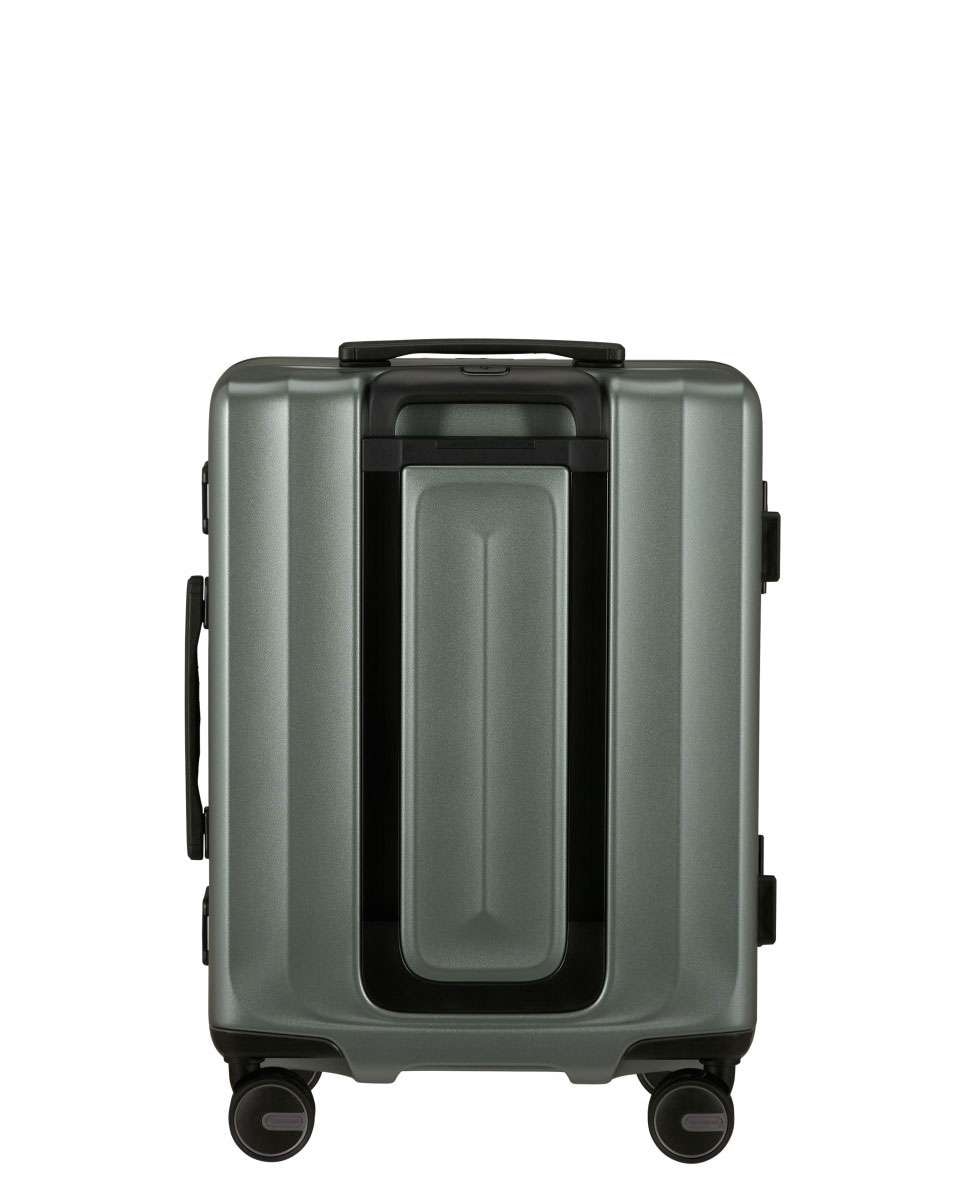 Mala de Cabine Focus 55cm 4 Rodas Caqui Mate 40L Verde-4