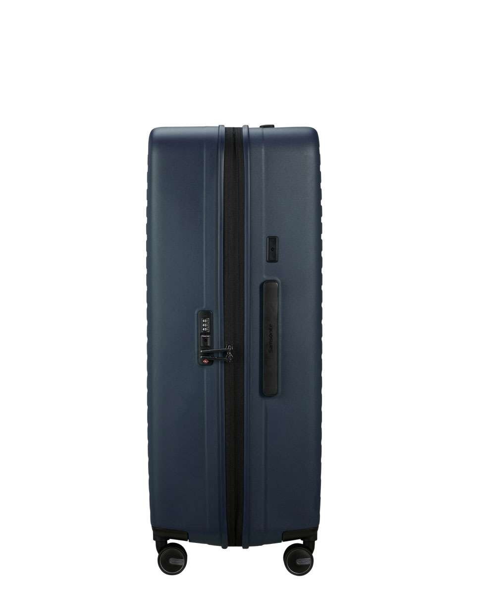 Mala de viagem extragrande Restackd 81cm 4 rodas expansível azul meia-noite 126L Azul-3
