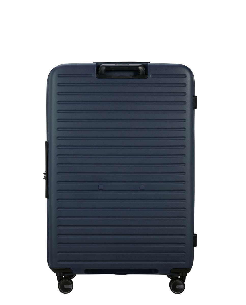 Mala de viagem extragrande Restackd 81cm 4 rodas expansível azul meia-noite 126L Azul-4