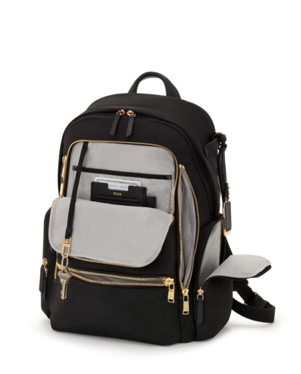 Mochila de Mulher para Portátil 15" Celina Voyageur preto/dourado Preto-2