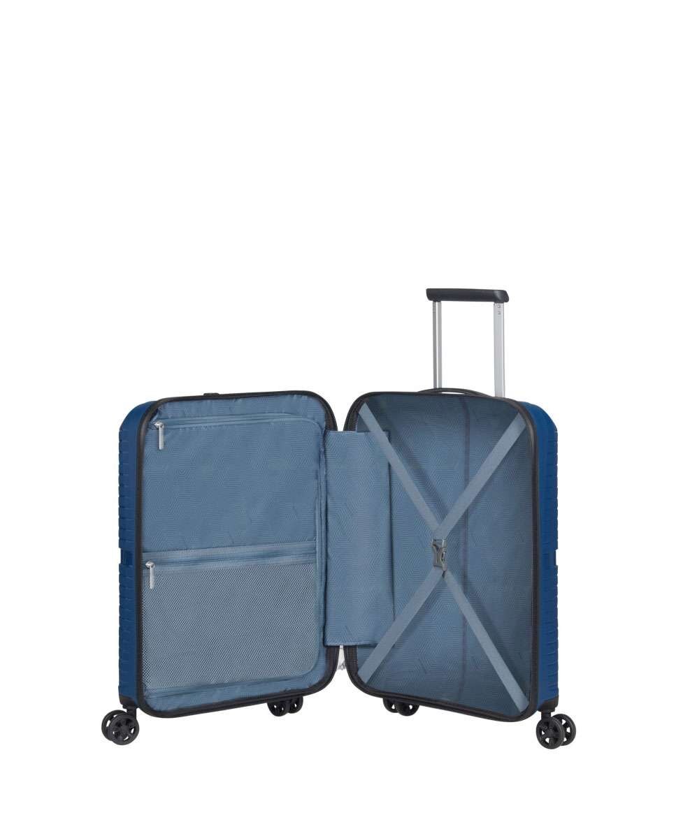 Mala de Cabine Airconic 55cm 4 Rodas Azul Meia-Noite33.5L Azul-2