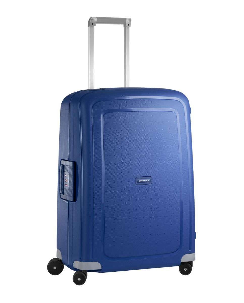Imagem 0 de Mala de viagem média S`Cure 69cm 4 rodas com fechadura azul 79L