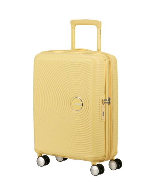 Imagem 0 de Mala de Cabine Soundbox 55cm 4 Rodas Expansível Amarelo Pastel 35.5L