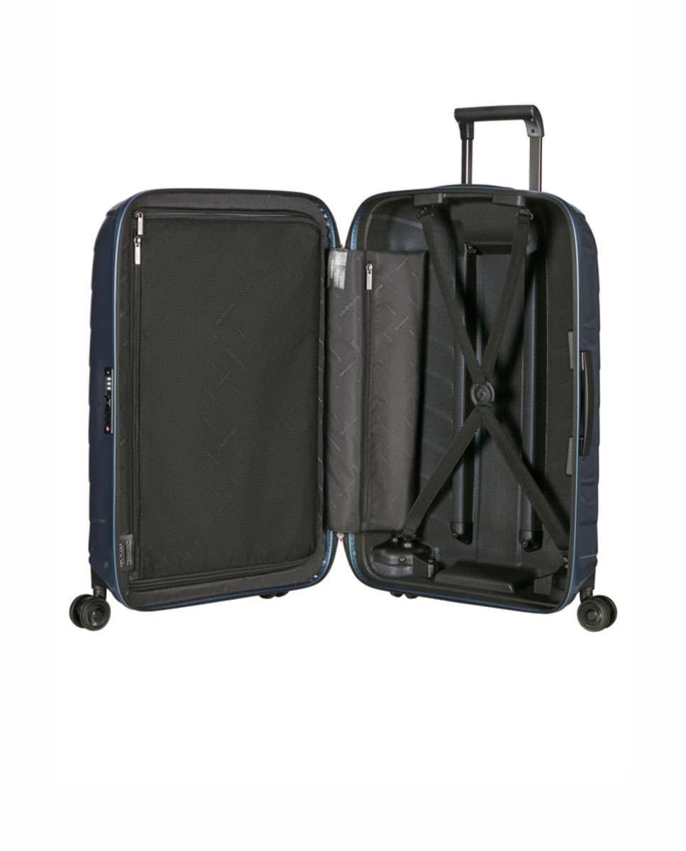 Mala de viagem grande Attrix 75cm 4 rodas azul 97L Azul-2