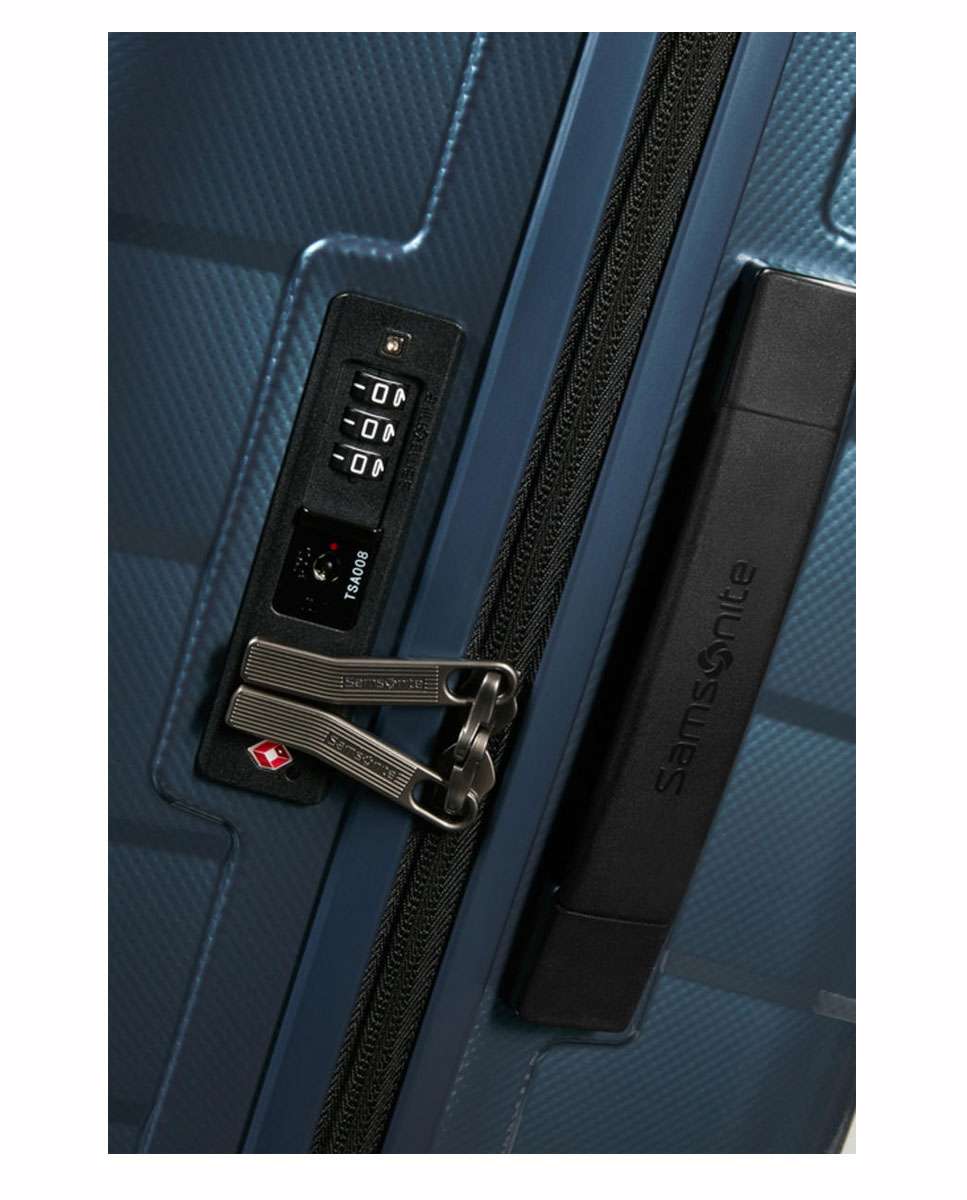 Mala de viagem grande Attrix 75cm 4 rodas azul 97L Azul-3