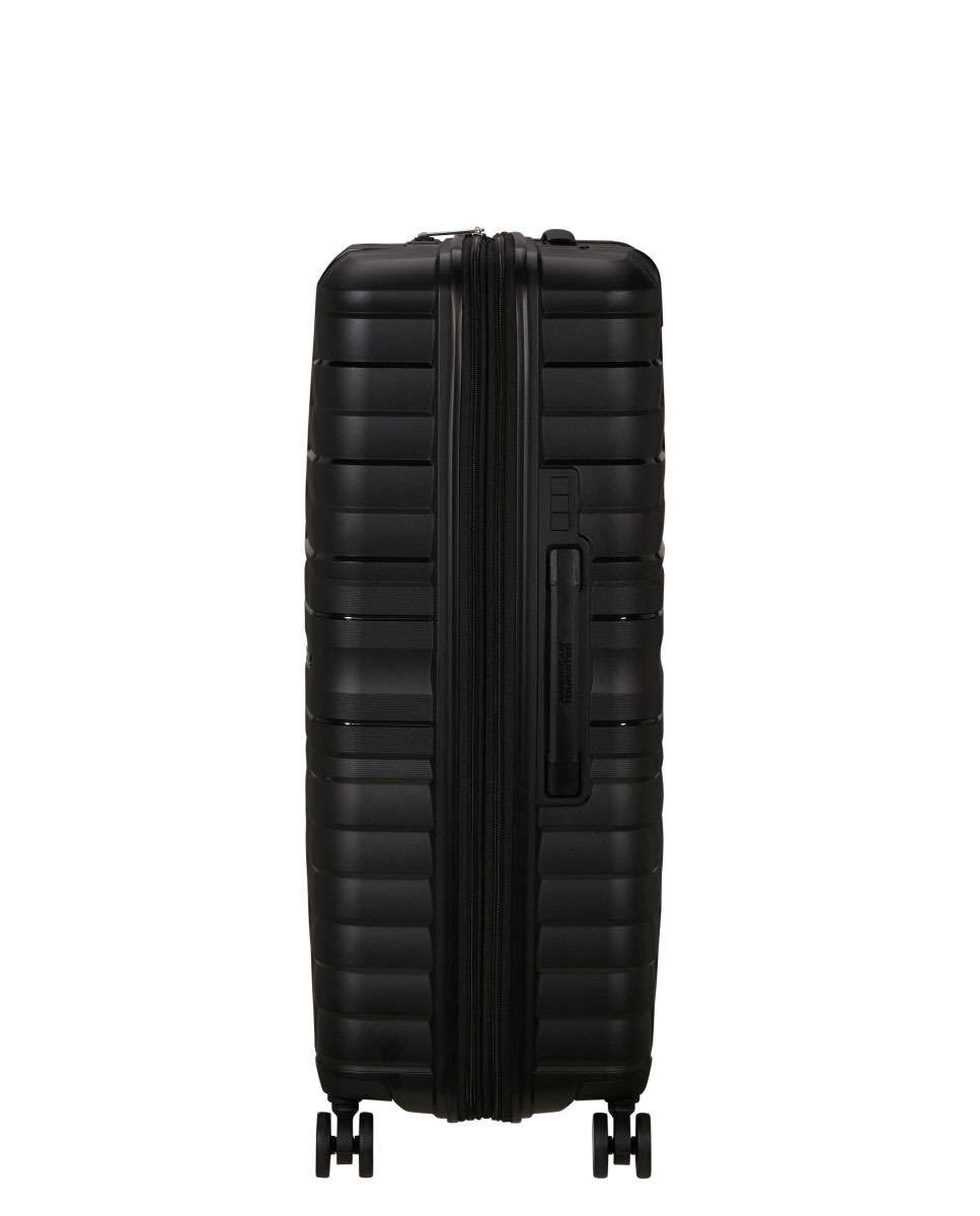 Mala de Viagem Grande Flytwist 78cm 4 Rodas Expansível Preto 101L Preto-3