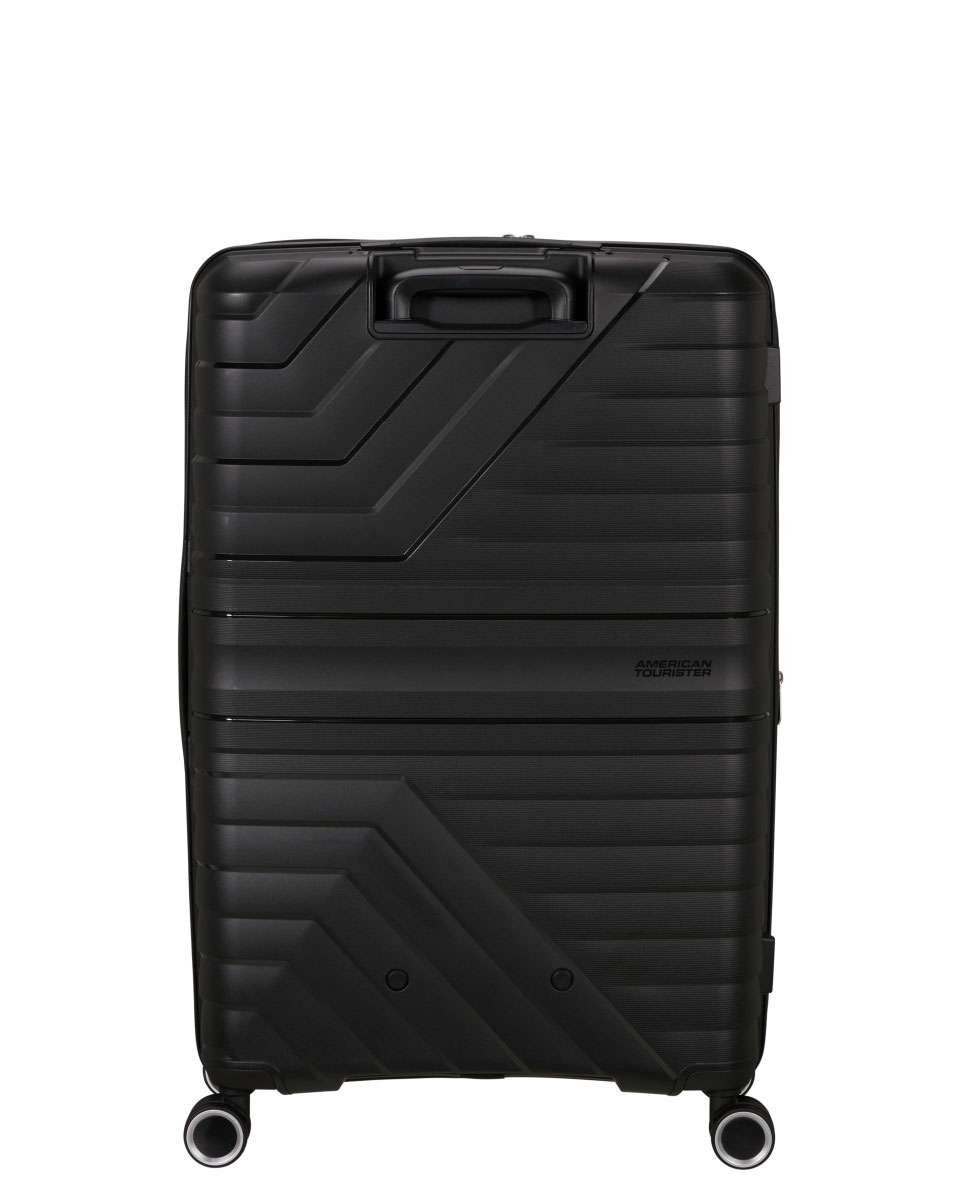 Mala de Viagem Grande Flytwist 78cm 4 Rodas Expansível Preto 101L Preto-4