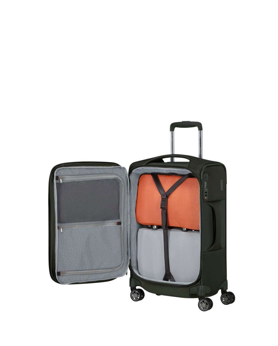 Mala de Cabine Re-Lite 55/35cm 4 Rodas Expansível Verde Hera 36L Verde-2