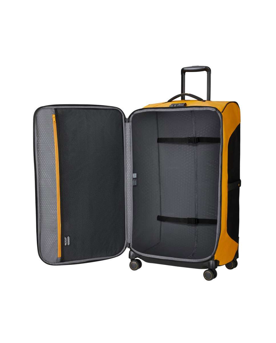 Trolley de viagem Ecodiver 79cm com 4 rodas amarelo 116L Amarelo-2
