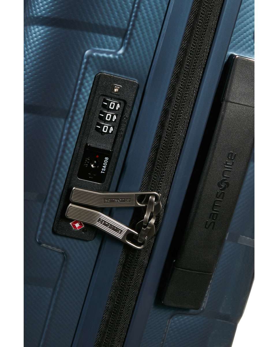 Mala de cabine Attrix 55cm 4 rodas expansível azul 38L Azul-3