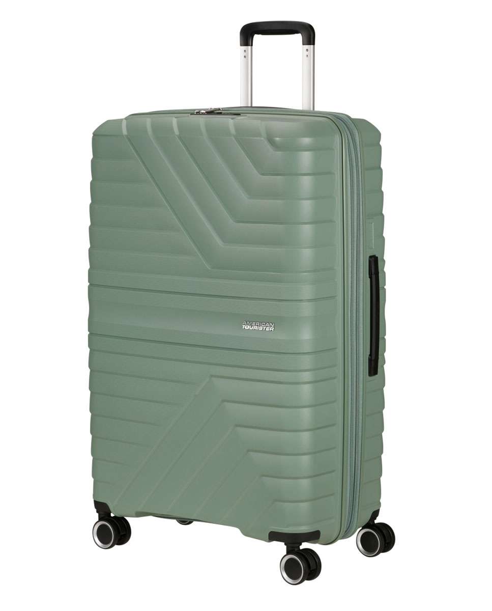 Mala de Viagem Grande Flytwist 78cm 4 Rodas Expansível Verde Botânico 101L Verde-1