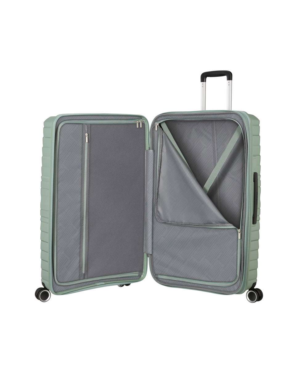 Mala de Viagem Grande Flytwist 78cm 4 Rodas Expansível Verde Botânico 101L Verde-2