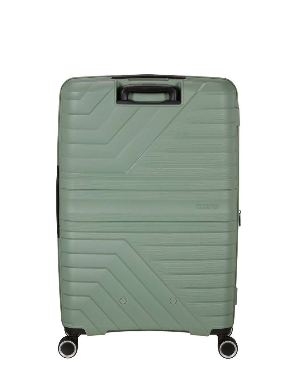 Mala de Viagem Grande Flytwist 78cm 4 Rodas Expansível Verde Botânico 101L Verde-4