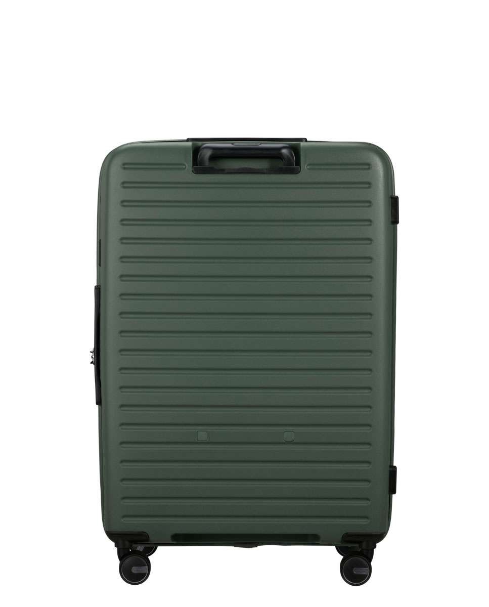 Mala de viagem grande Restackd 75cm 4 rodas expansível verde 99L Verde-4