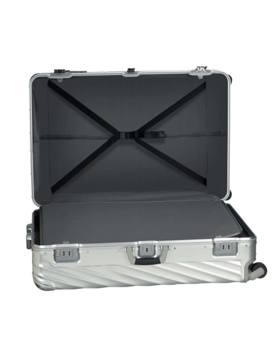 Mala para Viagens Intercontinentais 86cm 19 Degree prateada 122L Cinzento-3