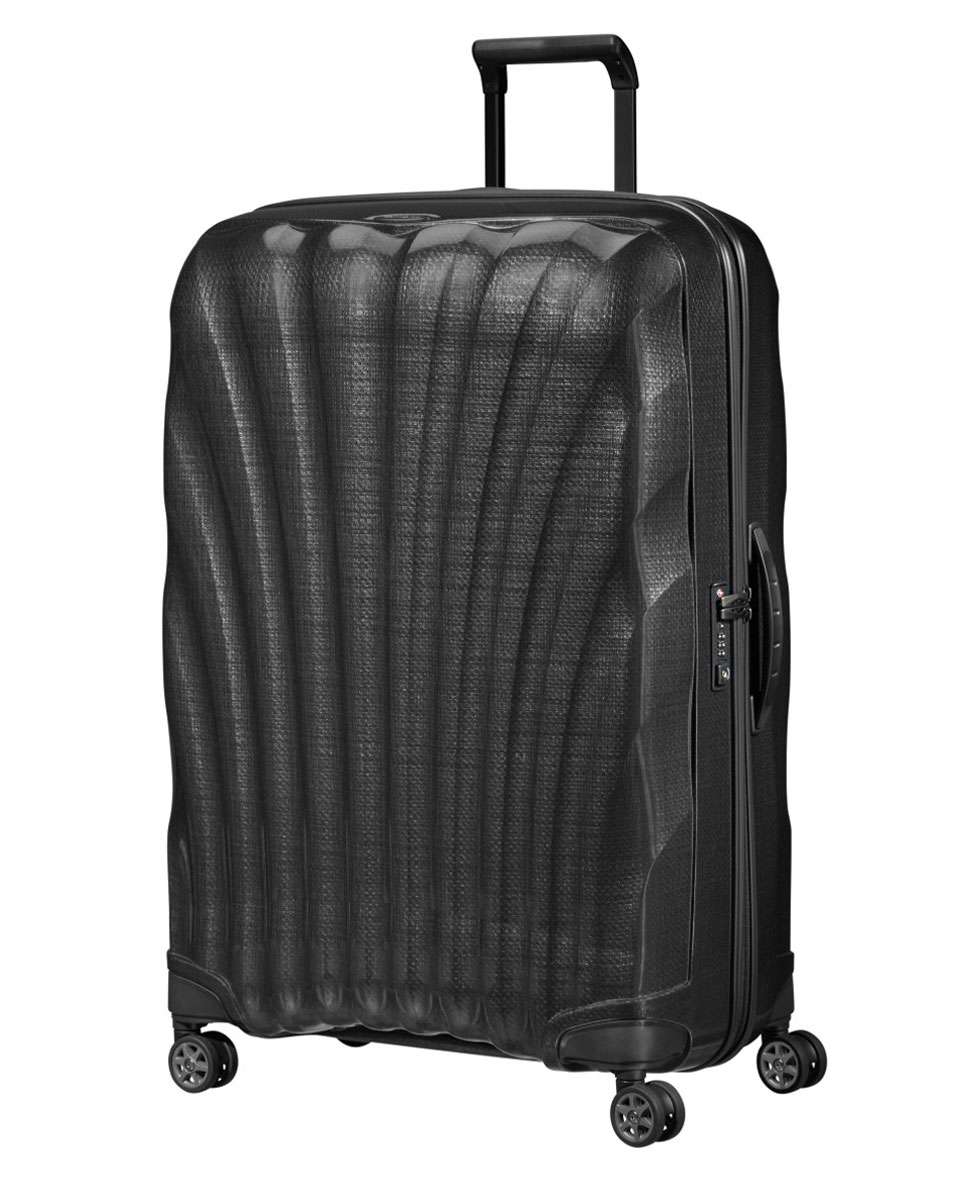 Mala de viagem grande C-Lite 81cm 4 rodas preto 123L Preto-1