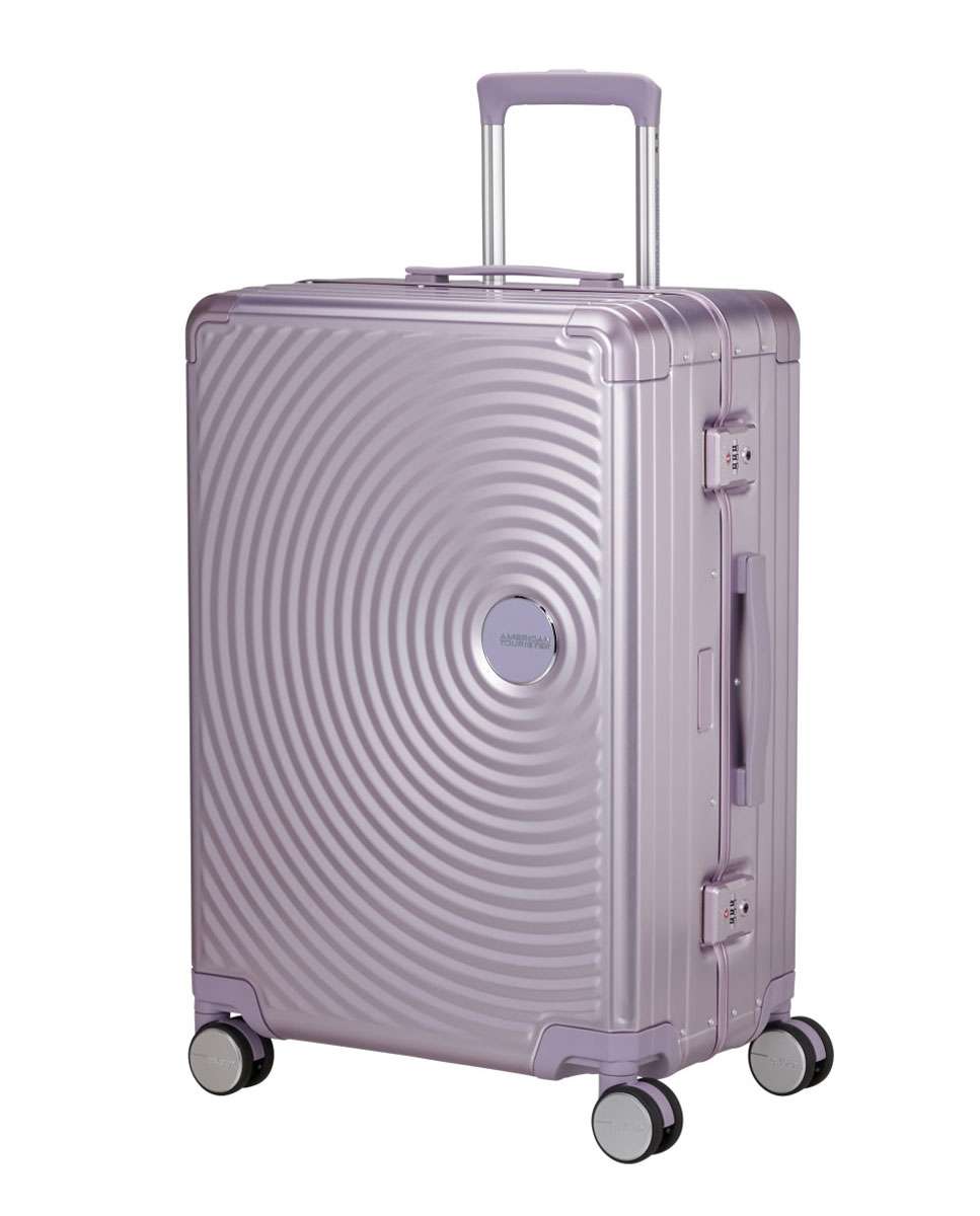 Imagem 0 de Mala de Viagem Média Soundbox Alu 68cm 4 Rodas Lilás 73L