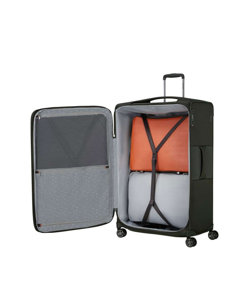 Mala de Viagem Extragrande Re-Lite 83cm 4 Rodas Expansível Verde Hera 156L Verde-2