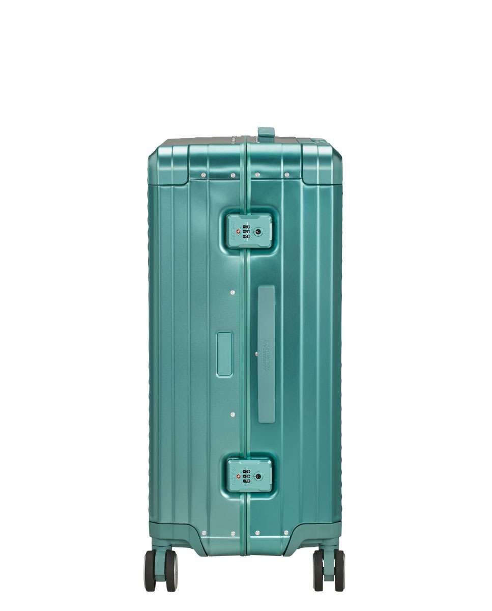Mala de Viagem Média Soundbox Alu 68cm 4 Rodas Azul Turquesa73L Azul-3