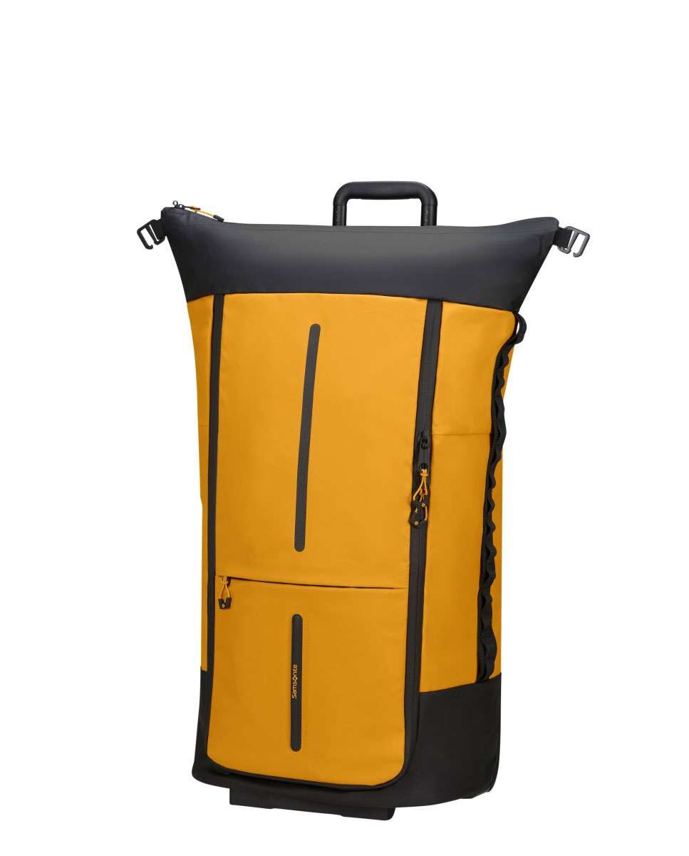 Trolley de Viagem Ecodiver dobrável 4 em 1 amarelo 36L/51L/72L/80L Amarelo-4