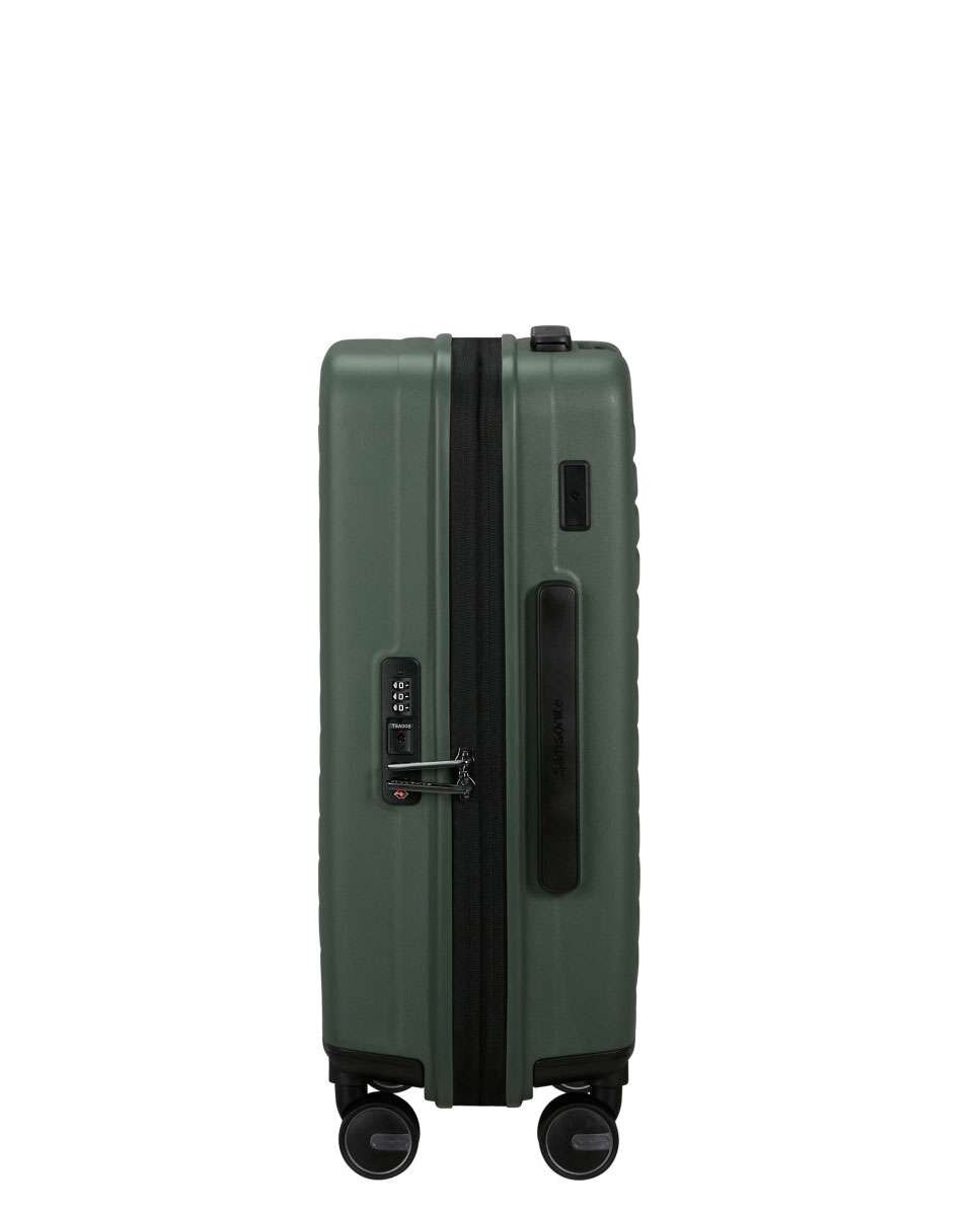 Mala de cabine Restackd 55cm 4 rodas expansível verde 39L Verde-3