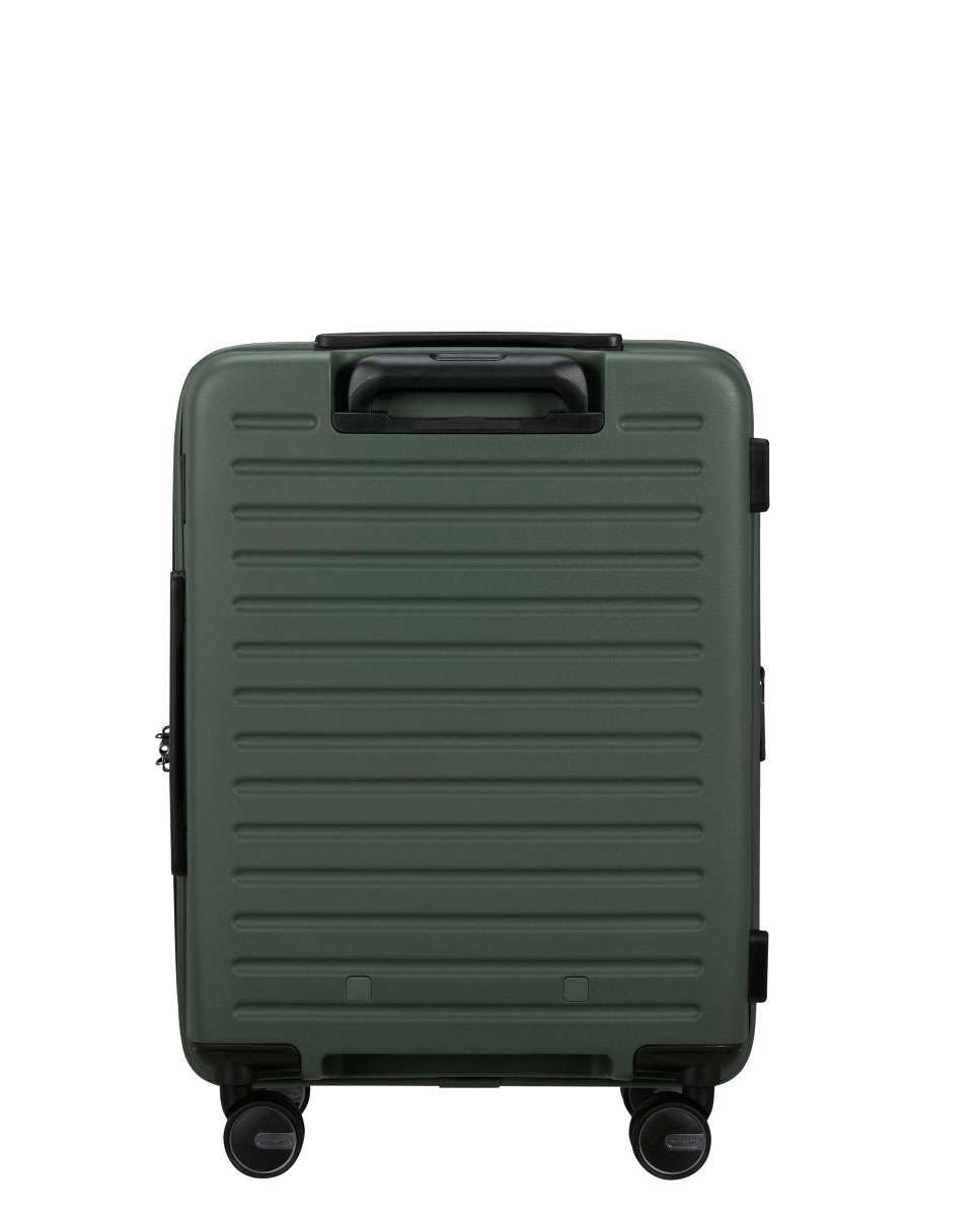 Mala de cabine Restackd 55cm 4 rodas expansível verde 39L Verde-4