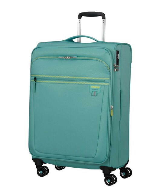 Imagem 0 de Mala de Viagem Média Aerospin 69cm Com 4 Rodas Expansível Azul Turquesa 71L