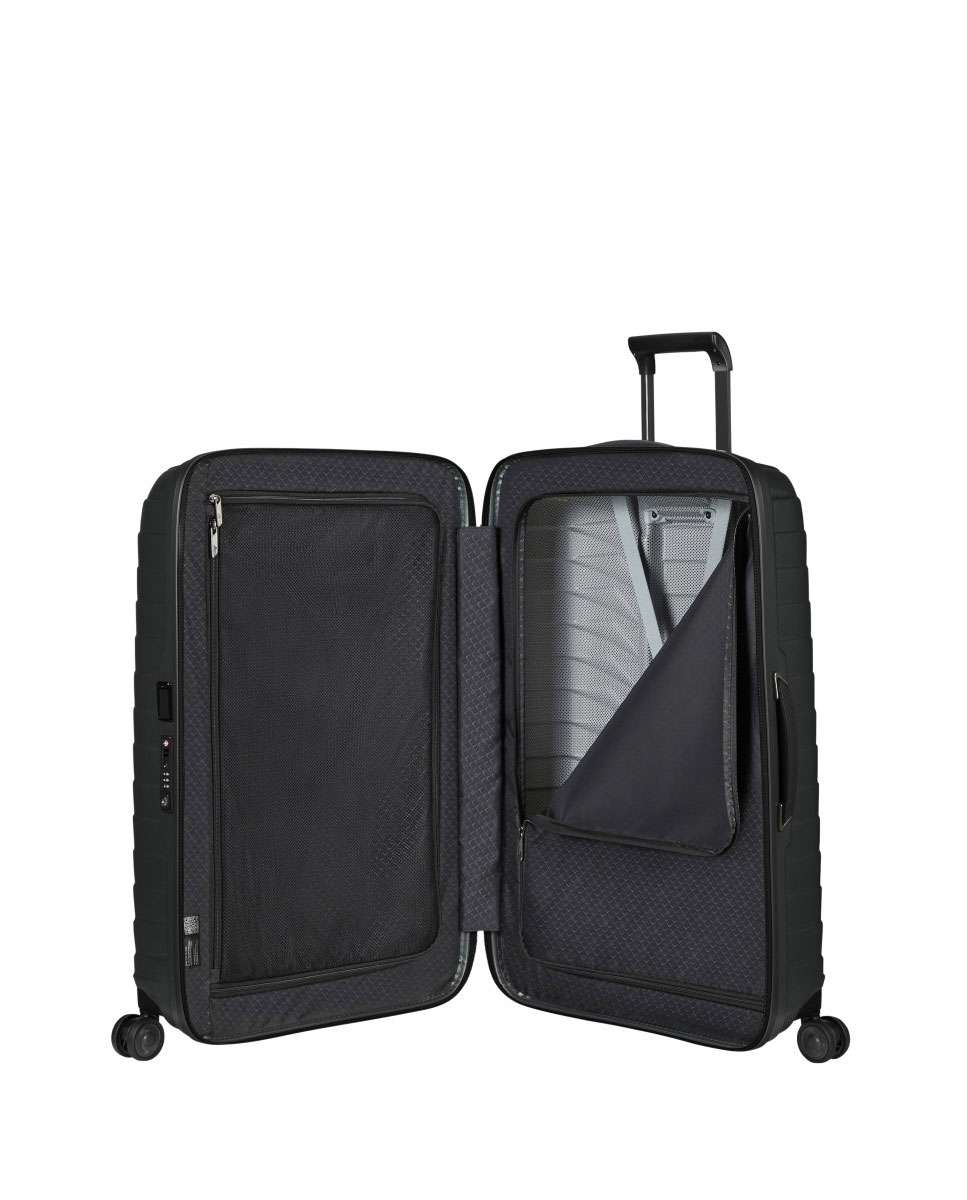 Mala de viagem grande Proxis 75cm 4 rodas preto 98L Preto-2