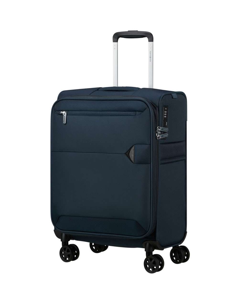 Imagem 0 de Mala de cabine Urbify 55cm 4 rodas expansível azul marinho 39L