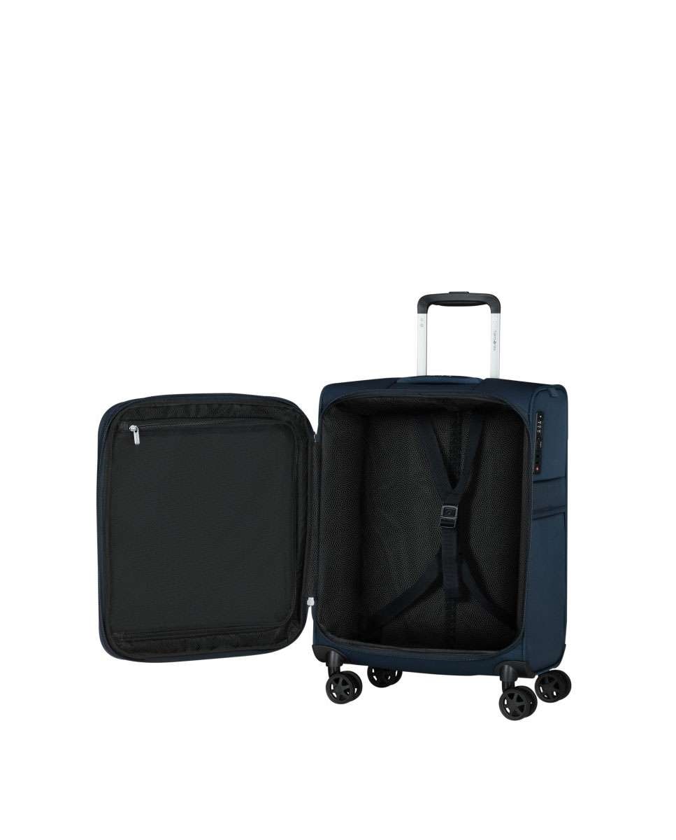 Mala de cabine Urbify 55cm 4 rodas expansível azul marinho 39L Azul-2