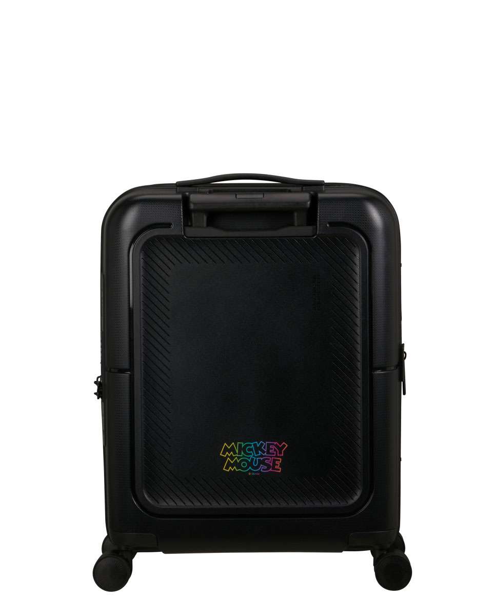 Mala de cabine Dashpop Disney 55cm com 4 rodas expansível mickey neon gradiente 41L Preto-4
