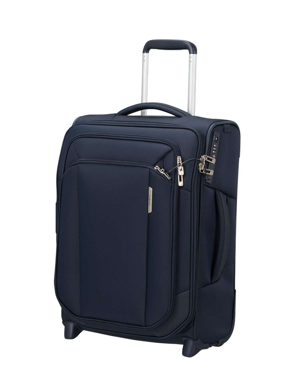 Mala de cabine Respark 55cm 2 rodas expansível azul marinho 48L Azul-1