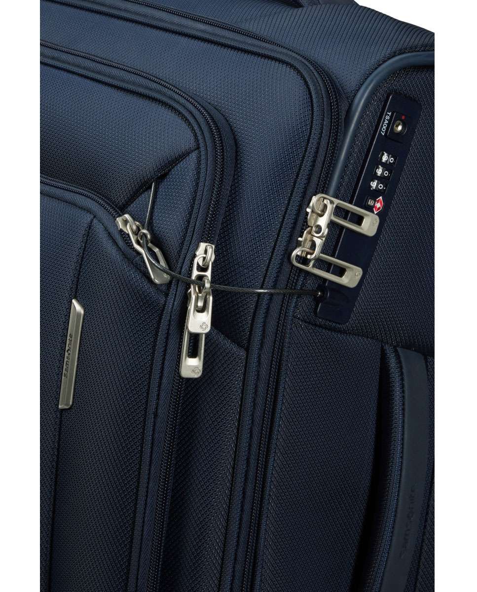 Mala de cabine Respark 55cm 2 rodas expansível azul marinho 48L Azul-4