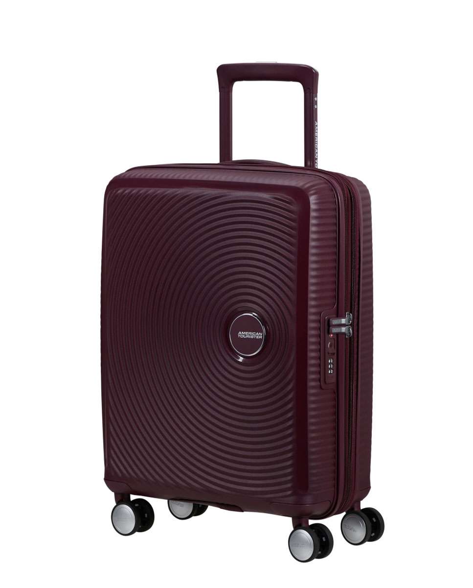 Mala de Cabine Soundbox 55cm 4 Rodas Expansível Vermelho Cereja 35.5L Vermelho-1