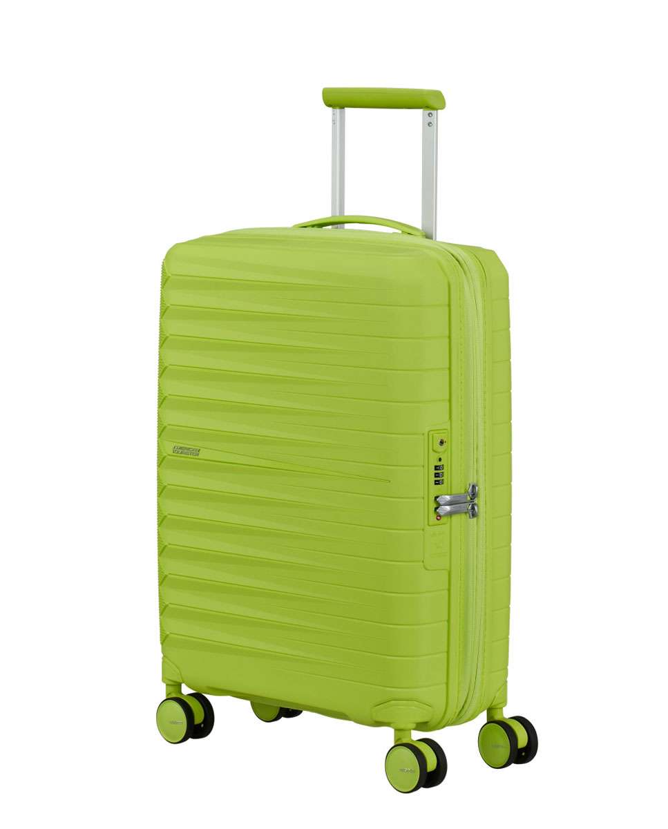 Mala de Cabine Fastforward 55cm 4 Rodas Expansível Lima 36L Verde-1