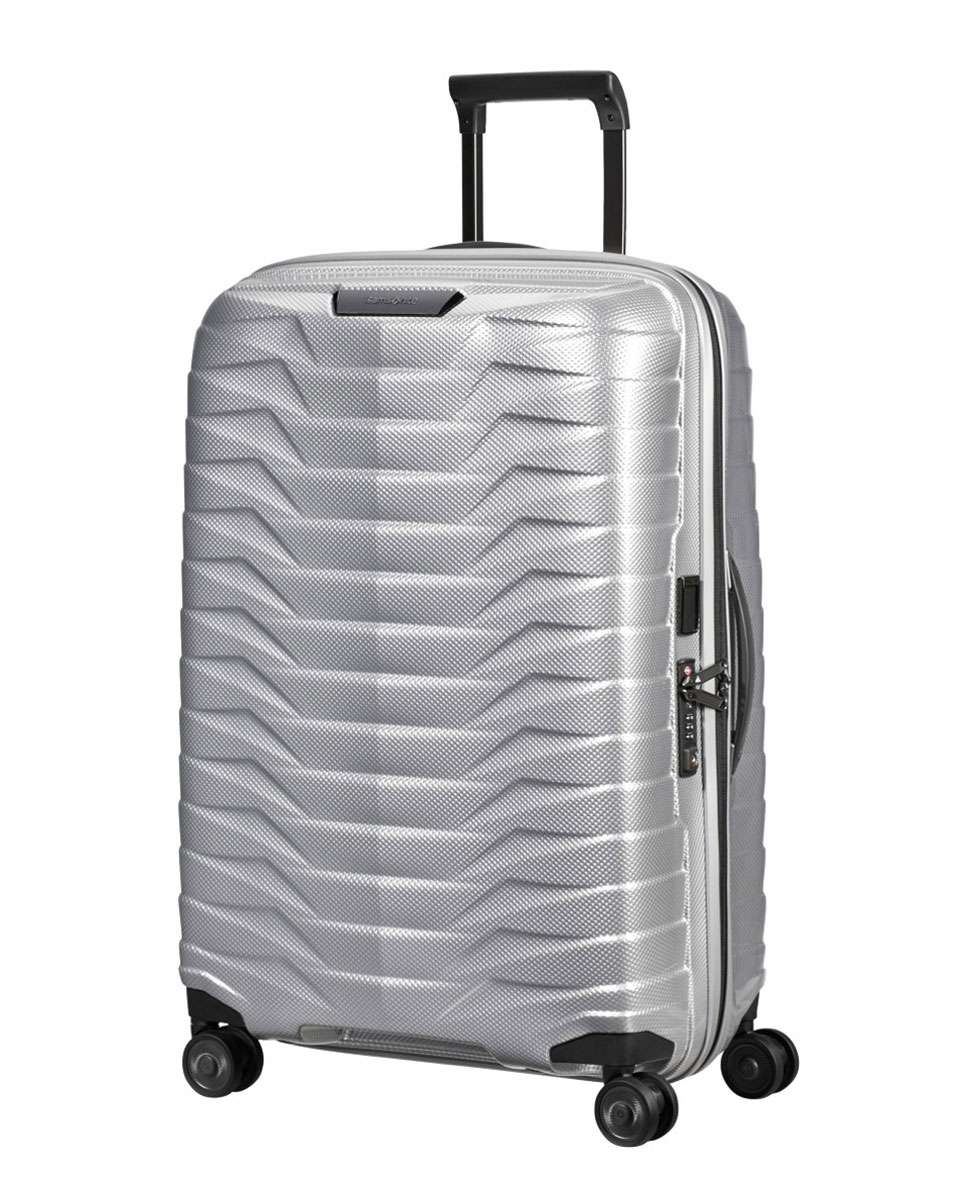 Imagem 0 de Mala de viagem média Proxis 69cm 4 rodas prateada 75L