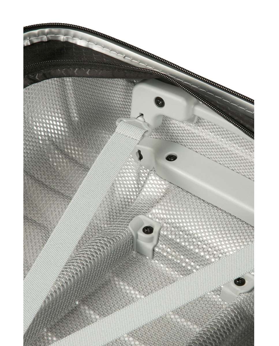 Mala de viagem média Proxis 69cm 4 rodas prateada 75L Cinzento-3