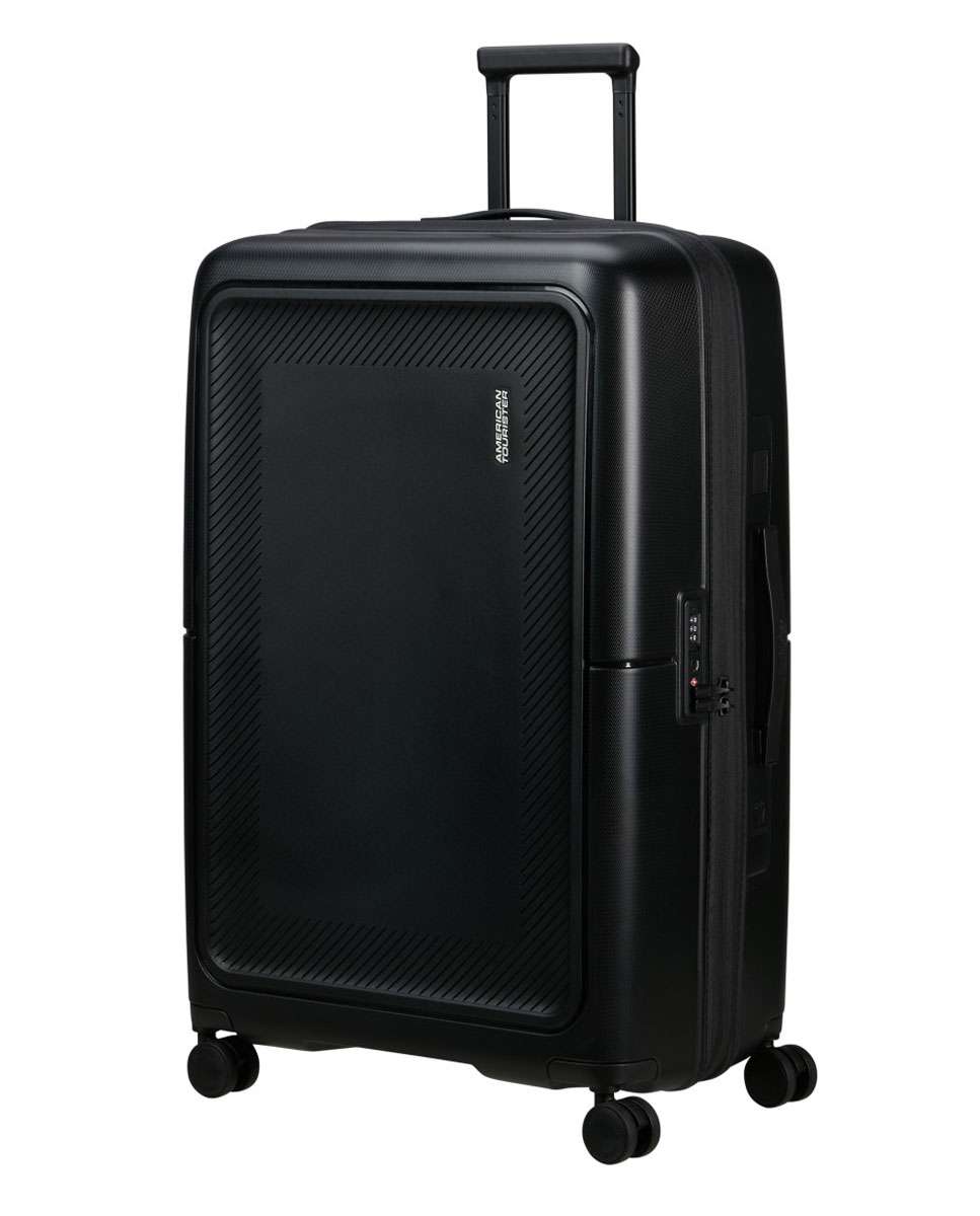 Imagem 0 de Mala de viagem grande Dashpop 77cm com 4 rodas expansível preto 104L
