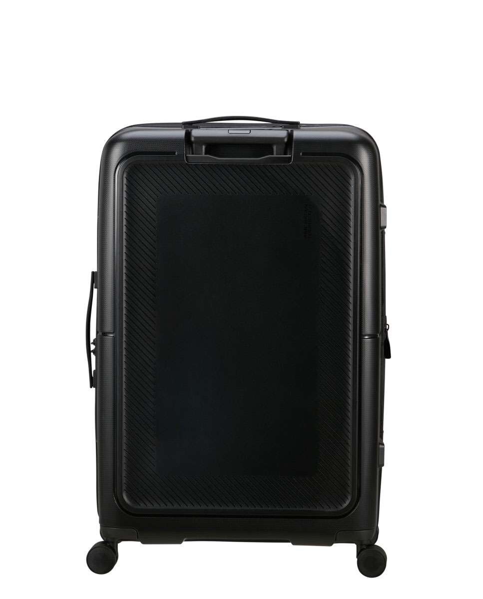 Mala de viagem grande Dashpop 77cm com 4 rodas expansível preto 104L Preto-4
