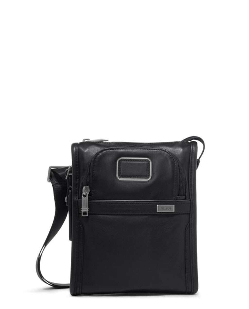Imagem 0 de Bolsa de Tiracolo em Pele Alpha preto