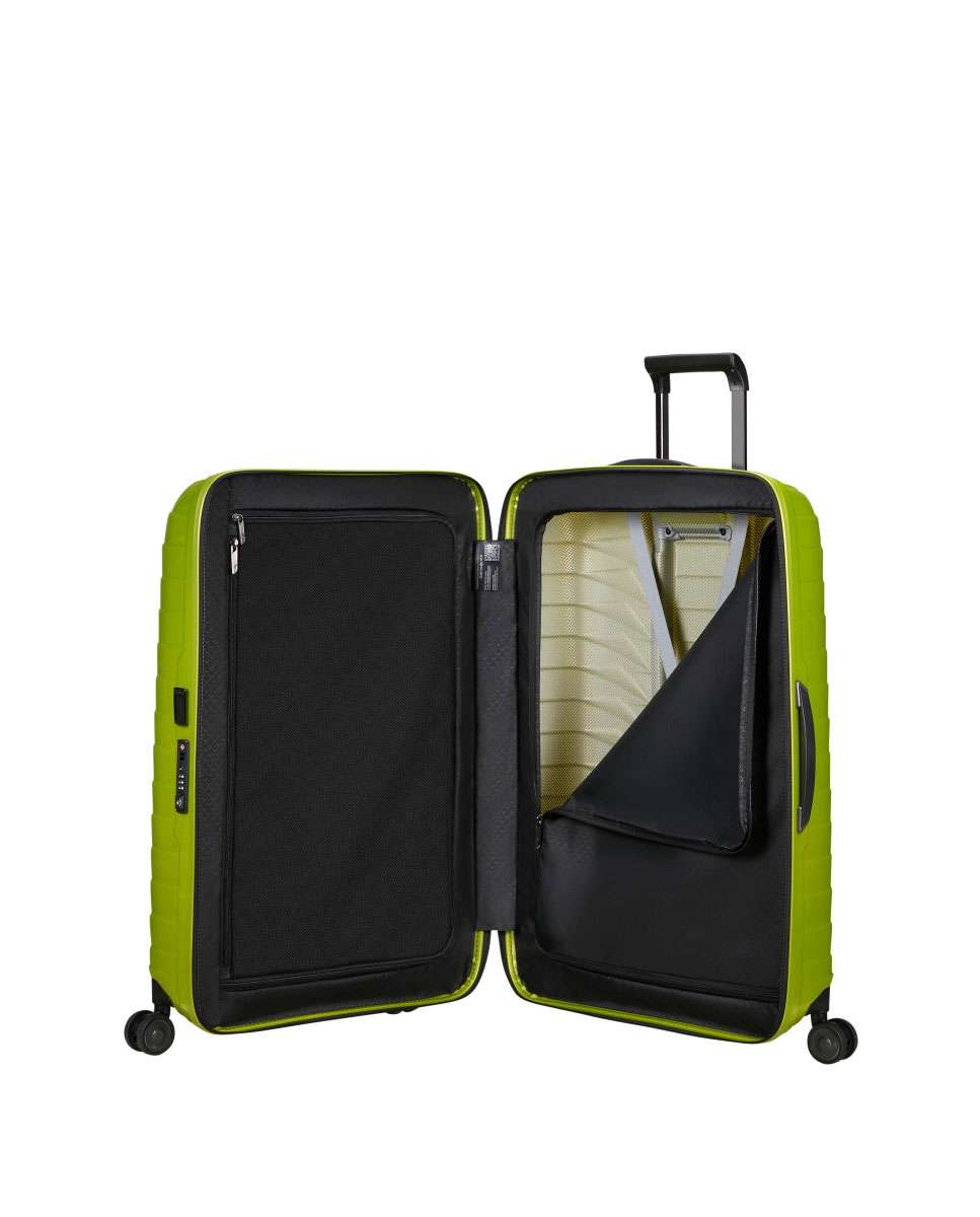 Mala de viagem grande Proxis 75cm 4 rodas lima 98L Verde-2