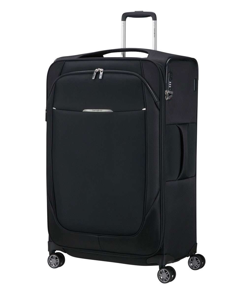 Mala de Viagem Grande Re-Lite 78cm 4 Rodas Expansível Preto 115L Preto-1