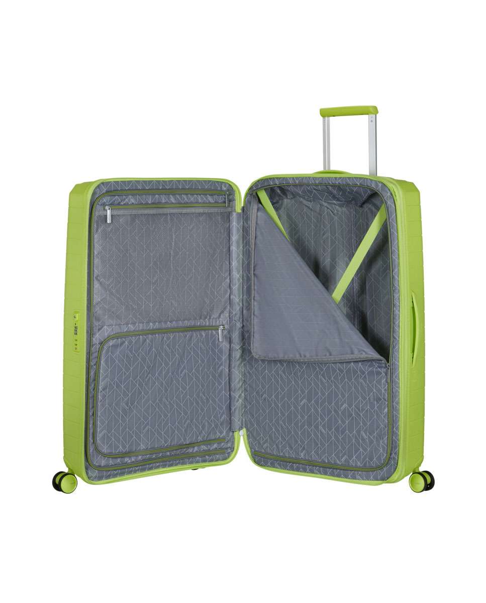 Mala de Viagem Grande Fastforward 78cm 4 Rodas Expansível Lima 108L Verde-2