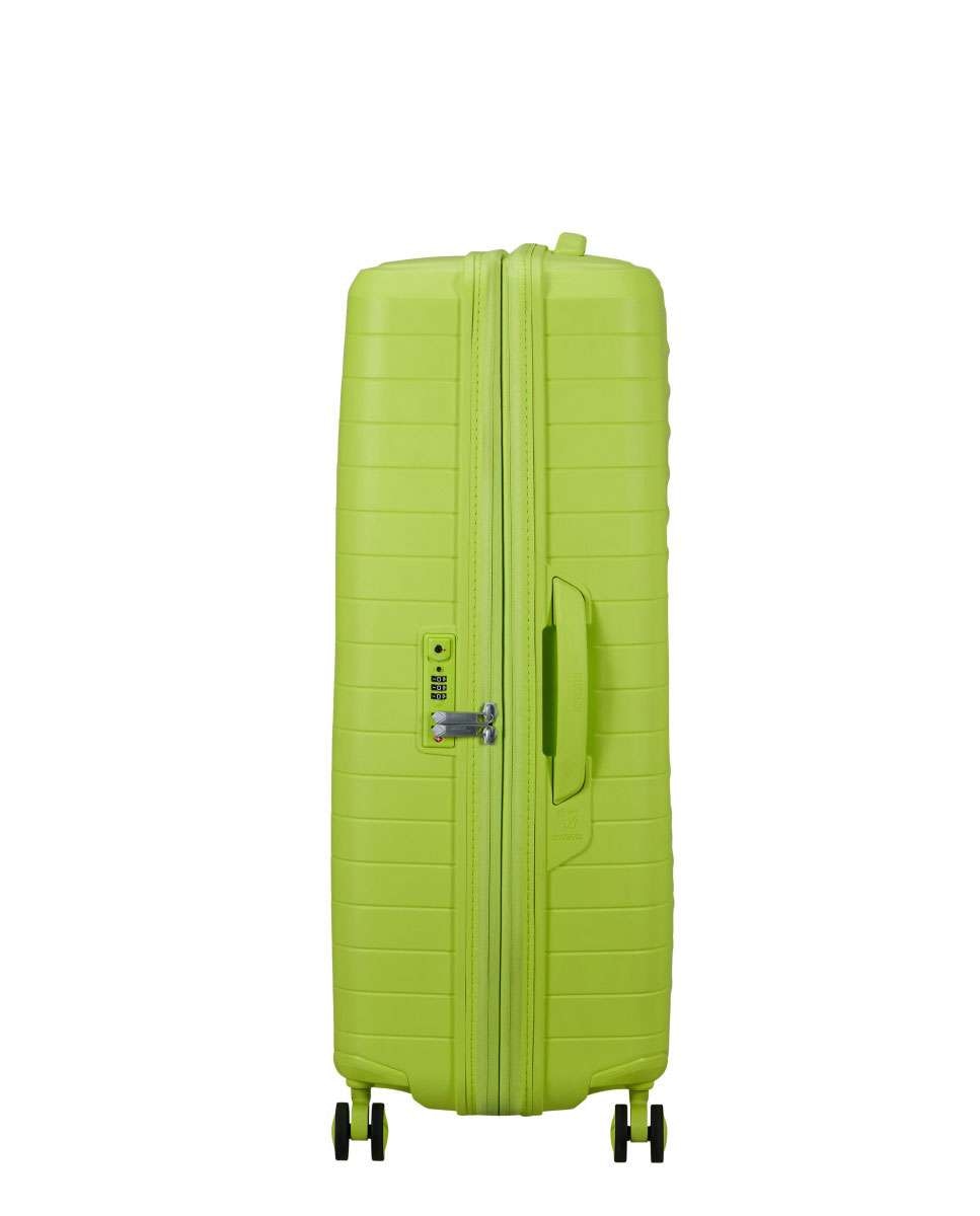 Mala de Viagem Grande Fastforward 78cm 4 Rodas Expansível Lima 108L Verde-3