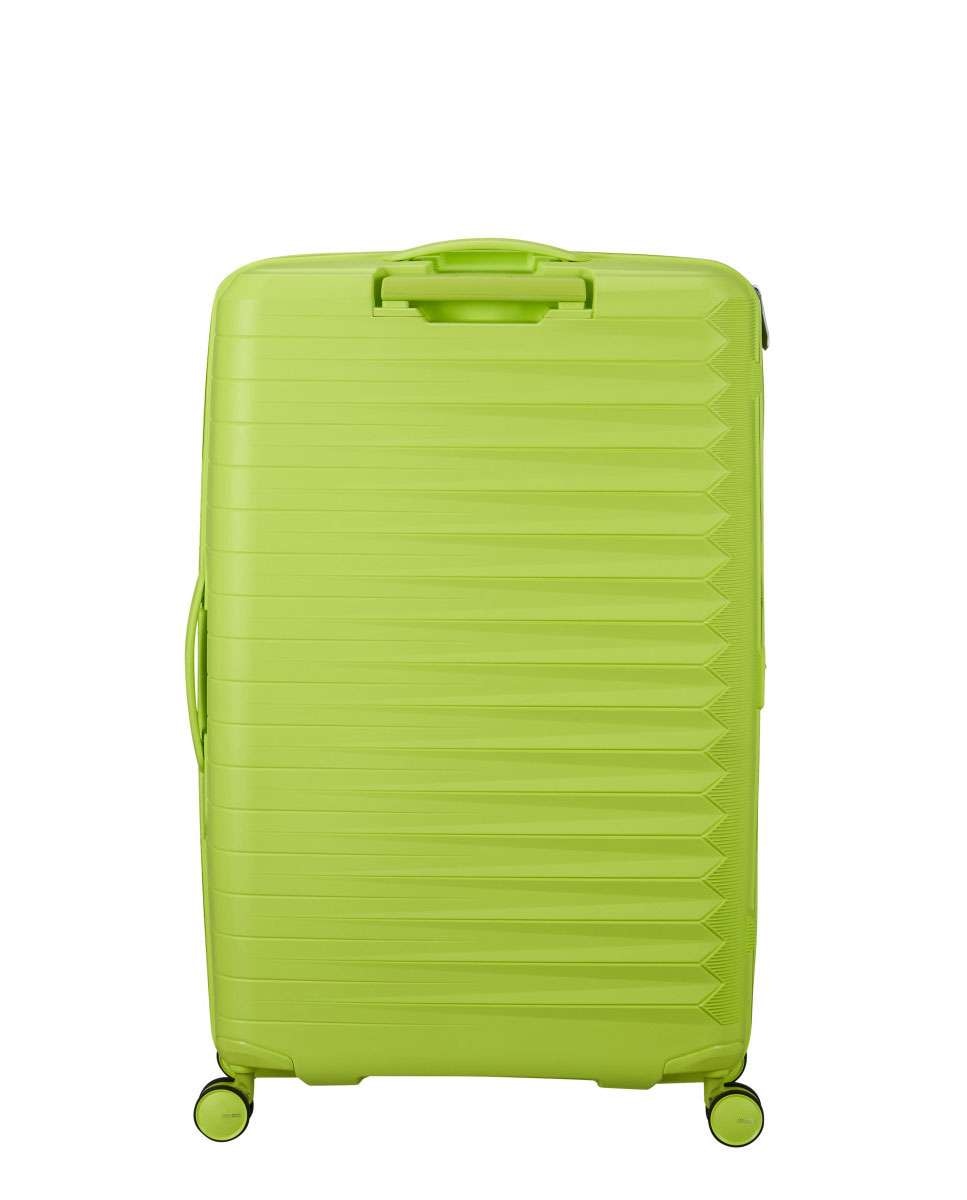 Mala de Viagem Grande Fastforward 78cm 4 Rodas Expansível Lima 108L Verde-4