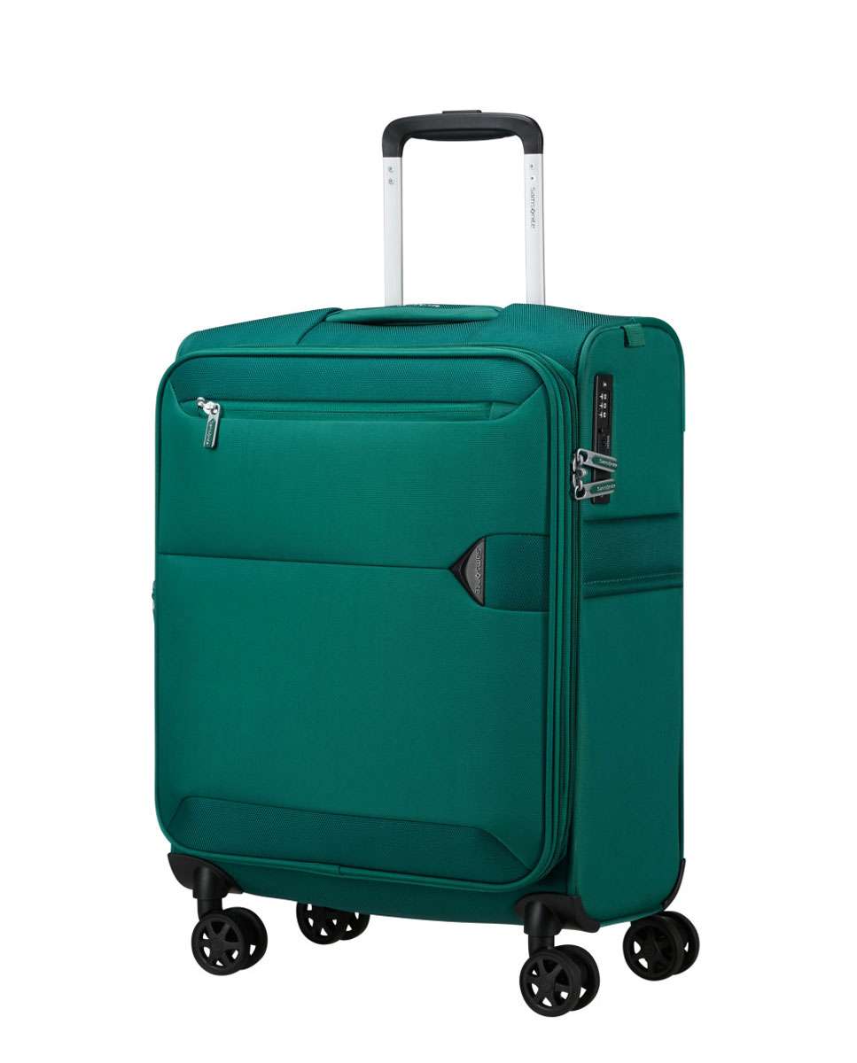 Mala de cabine Urbify 55cm 4 rodas expansível verde pinho 39L Verde-1