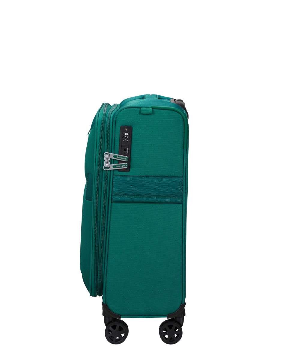Mala de cabine Urbify 55cm 4 rodas expansível verde pinho 39L Verde-3